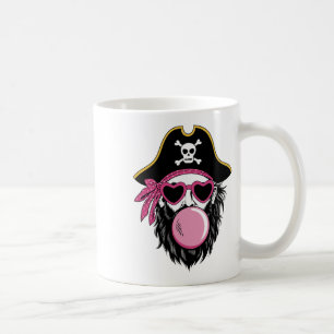 Piratenblase Preppy Pink Mascot Halloween Kaffeetasse