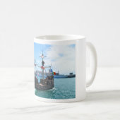 Piratenboot in Madeira Kaffeetasse (VorderseiteRechts)