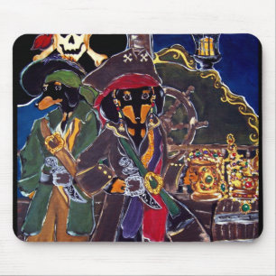 Piratendachse Mousepad