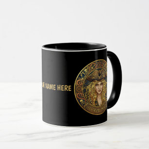 Piratendame. Lasst uns das Wasser aufwühlen Tasse