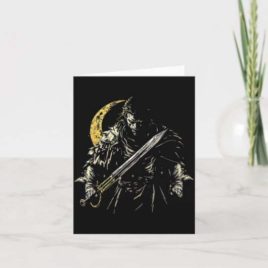 Piratendämon mit Schwert Karte (Vorderseite)
