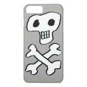 Piratendesign auf Schädel und Kreuzknochen Case-Mate iPhone Hülle (Rückseite)