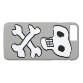 Piratendesign auf Schädel und Kreuzknochen Case-Mate iPhone Hülle (Rückseite (Horizontal))