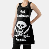 Piratendesign bearbeiten und Text hinzufügen, Schü Schürze (InSitu)