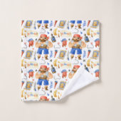 Piratendesign-Trio Badhandtuch Set (Waschlappen)