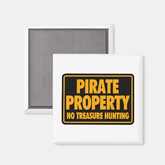 Pirateneigentum Magnet (Vorderseite/Rückseite)