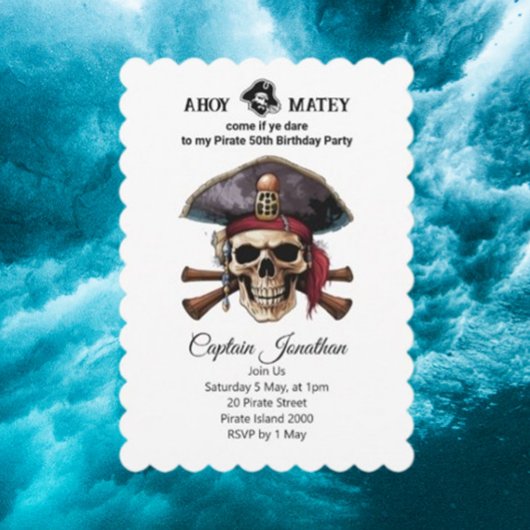 Piratenerlebnis wartet auf dich einladung