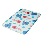 Piratenfisch, Seeteufel, Meerestiere Badematte (Schrägansicht)