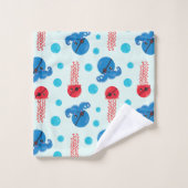 Piratenfisch, Seeteufel, Meerestiere Badhandtuch Set (Waschlappen)