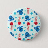 Piratenfisch, Seeteufel, Meerestiere Button (Vorderseite)