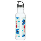 Piratenfisch, Seeteufel, Meerestiere Edelstahlflasche (Rückseite)