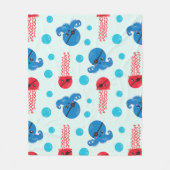 Piratenfisch, Seeteufel, Meerestiere Fleecedecke (Vorderseite)