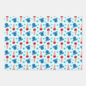 Piratenfisch, Seeteufel, Meerestiere Geschenkpapier Set (Vorderseite 2)