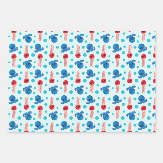 Piratenfisch, Seeteufel, Meerestiere Geschenkpapier Set (Vorderseite 2)