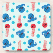 Piratenfisch, Seeteufel, Meerestiere Getränkeuntersetzer (Vorderseite)