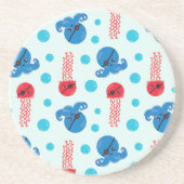 Piratenfisch, Seeteufel, Meerestiere Getränkeuntersetzer (Vorne)