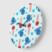 Piratenfisch, Seeteufel, Meerestiere Große Wanduhr (Winkel)