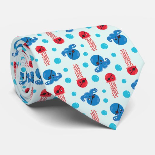 Piratenfisch, Seeteufel, Meerestiere Krawatte (Gerollt)