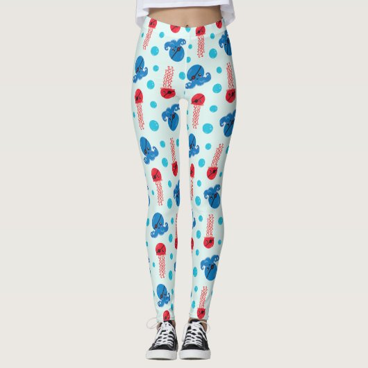 Piratenfisch, Seeteufel, Meerestiere Leggings (Vorderseite)