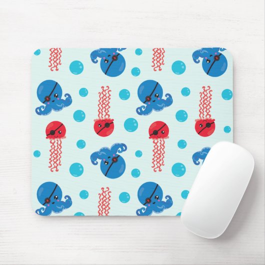 Piratenfisch, Seeteufel, Meerestiere Mousepad (Mit Mouse)