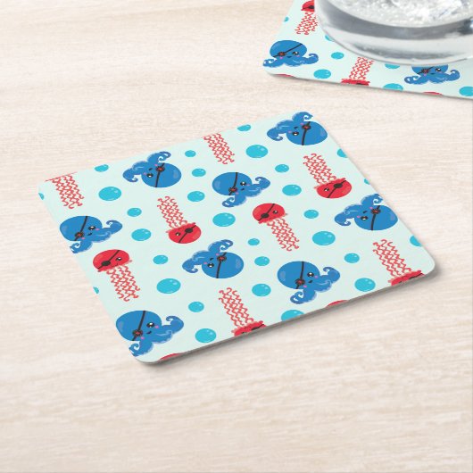 Piratenfisch, Seeteufel, Meerestiere Rechteckiger Pappuntersetzer (angewinkelt)