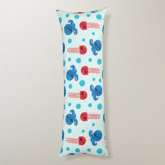 Piratenfisch, Seeteufel, Meerestiere Seitenschläferkissen (Rückseite (Vertikal))