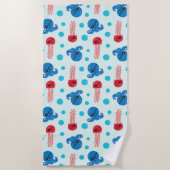 Piratenfisch, Seeteufel, Meerestiere Strandtuch (Vorderseite)