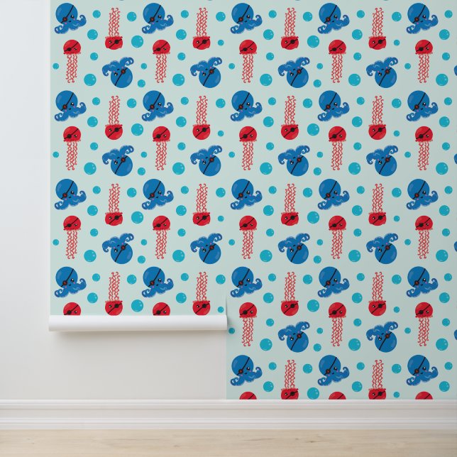 Piratenfisch, Seeteufel, Meerestiere Tapete (Anwendung)