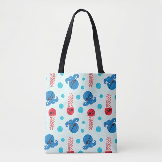 Piratenfisch, Seeteufel, Meerestiere Tasche (Vorderseite)