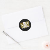 Piratenflagge #10 runder aufkleber (Umschlag)