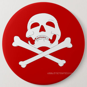 Piratenflagge #4 button