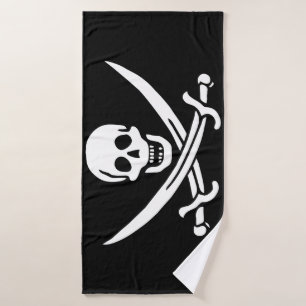 Piratenflagge Badehandtuch