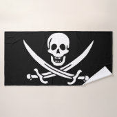 Piratenflagge Badehandtuch (Badehandtuch)