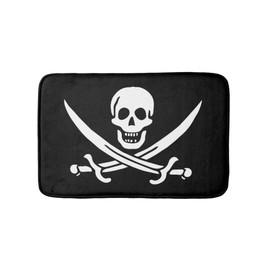 Piratenflagge Badematte (Vorderseite)