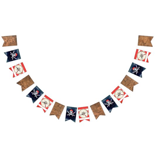 Piratenflagge Birthday Party Pirate Wimpelkette (Alle)