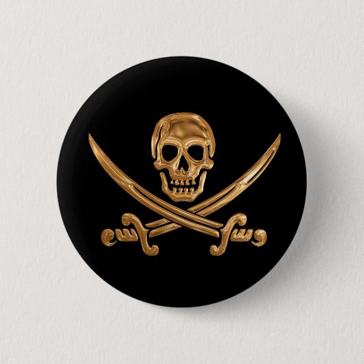 Piratenflagge Button (Vorderseite)