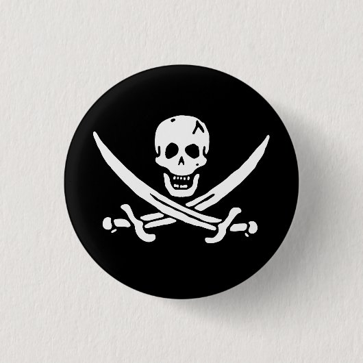 Piratenflagge Button (Vorderseite)