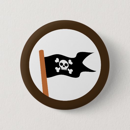 Piratenflagge Button (Vorderseite)