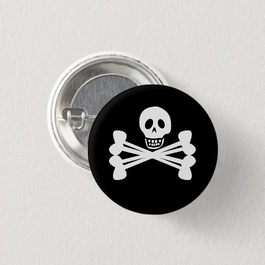 Piratenflagge Button (Vorne & Hinten)
