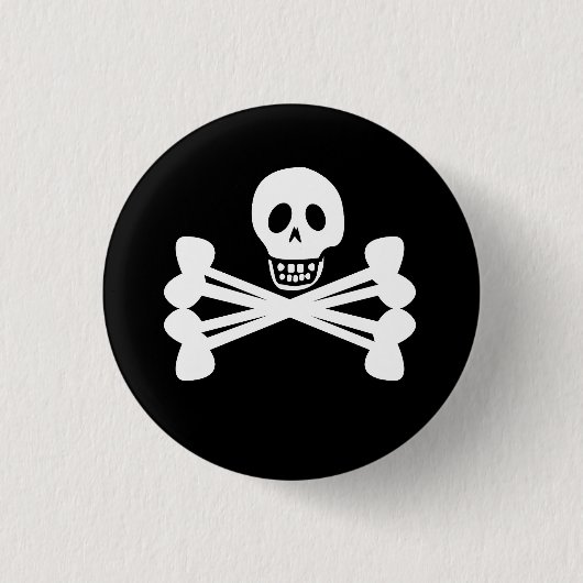 Piratenflagge Button (Vorderseite)