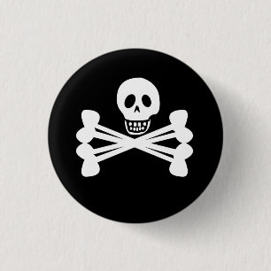 Piratenflagge Button