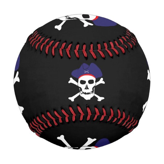 Piratenflagge & Captain Jack / Piratensport Baseball (Vorderseite)