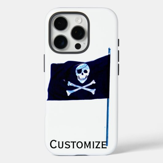 Piratenflagge Case-Mate iPhone Hülle (Rückseite)