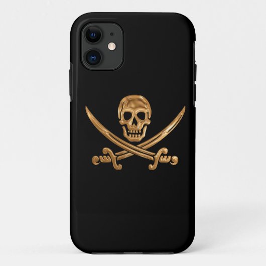 Piratenflagge Case-Mate iPhone Hülle (Rückseite)
