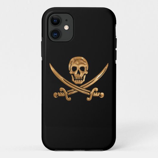 Piratenflagge Case-Mate iPhone Hülle (Rückseite)