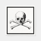 Piratenflagge-Cocktail Serviette (Vorderseite)