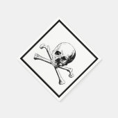 Piratenflagge-Cocktail Serviette (Ecke)