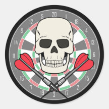 Piratenflagge Dartboard-Aufkleber
