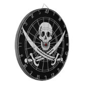 Piratenflagge Dartscheibe (Vorderseite Links)