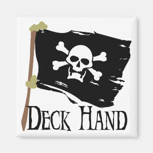 Piratenflagge-Deckarbeiter Magnet